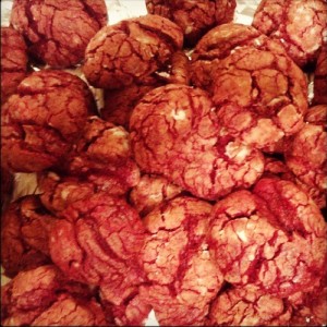 delicious red velvet cookies
