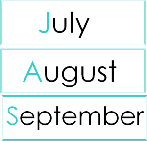 july_august_and_september_flashcard